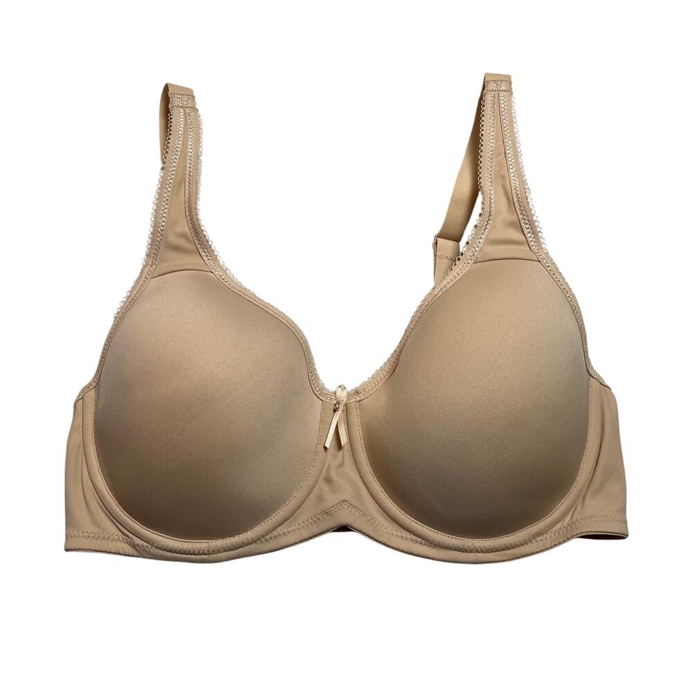 Delimira Lined Underwire Bra Size 34C NEW Neutral Minimalist Intimates Stretch